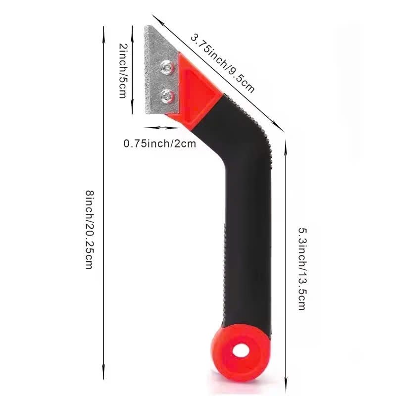 Tile Grout Removal Rake Tool with Included Blade, Hanging Hole, Safe Materials and Compact Portable Design