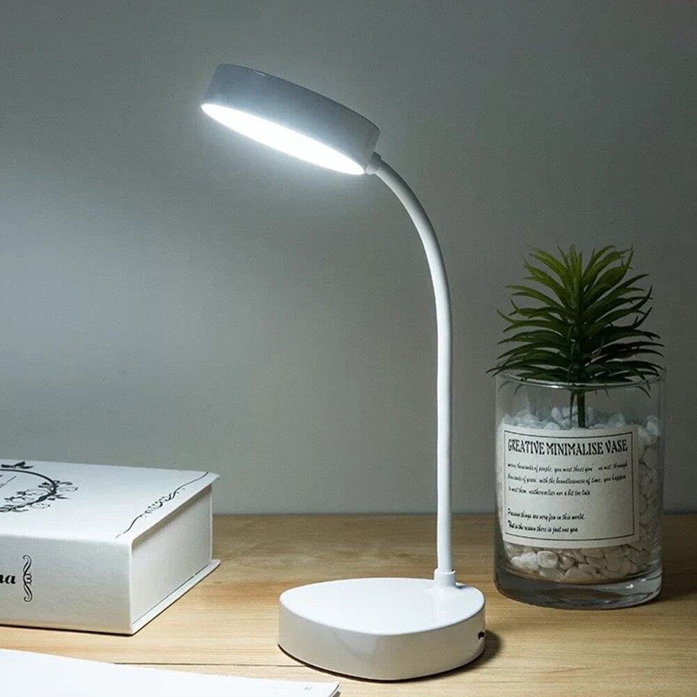 Touch Control Reading Light with Flexible Gooseneck and USB Charging โ Ideal Bedside Reading Lamp in Matte White 3