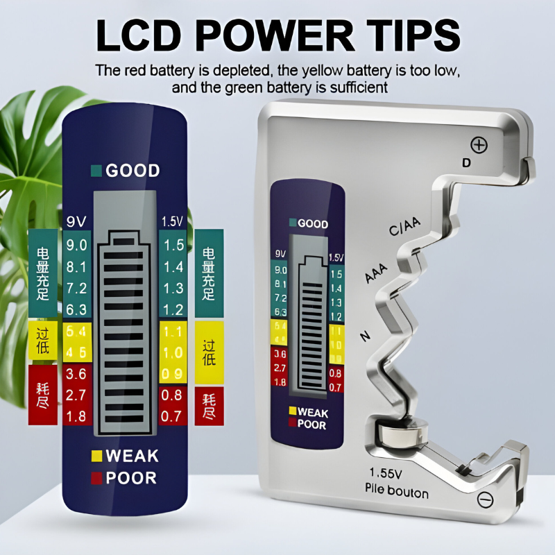 Accurate Portable Battery Voltage Tester