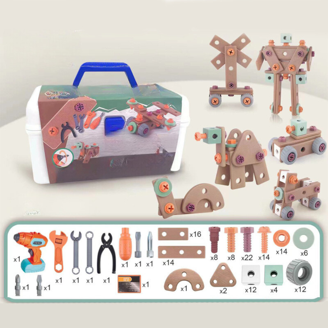 Portable Kids Building Block Set