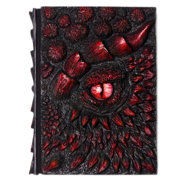 Retro 3D Dragon Journal Notebook - Halri