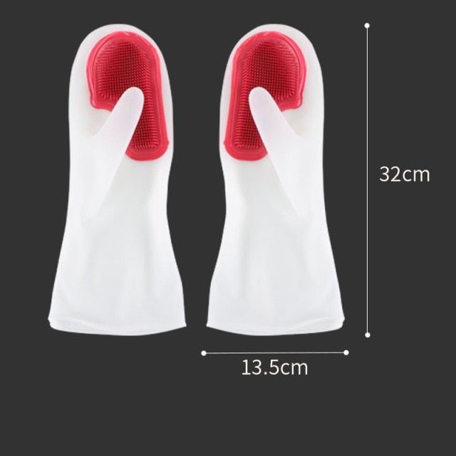 Flexible Rubber Dish Gloves