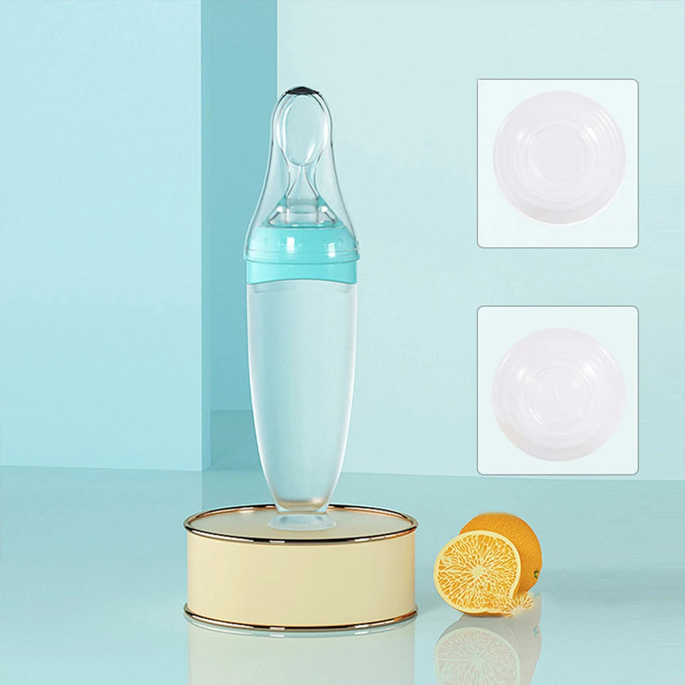 Baby Food Bottle with Soft Spoon