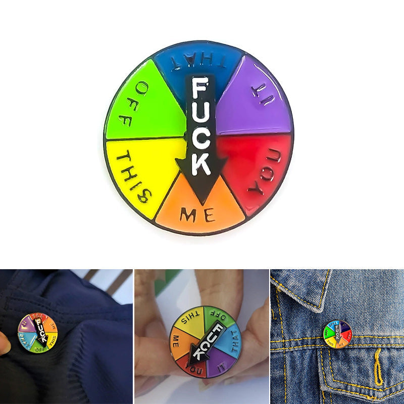 Quirky Spinning Name Badge - Halri