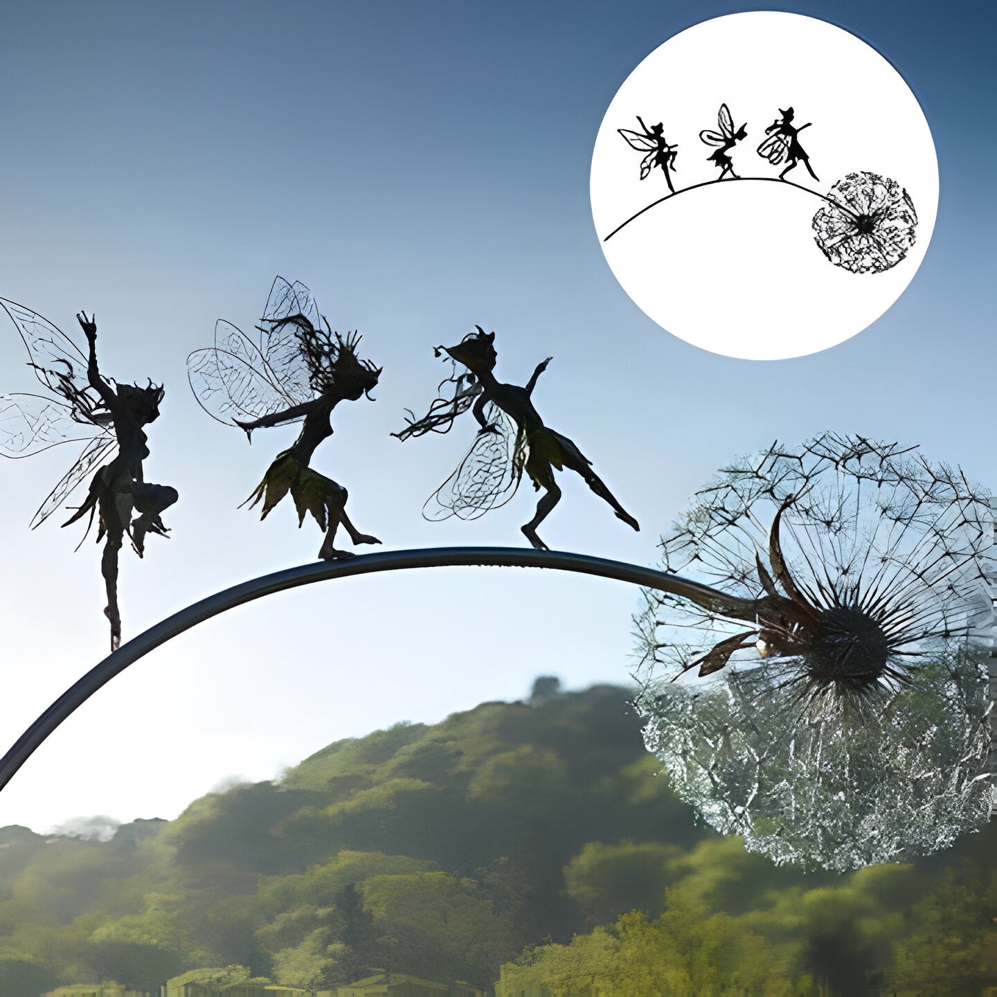 Durable Metal Mini Fairy Statue