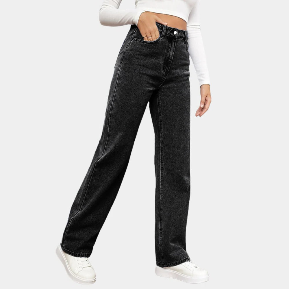 Relaxed Fit Women's Straight Jeans