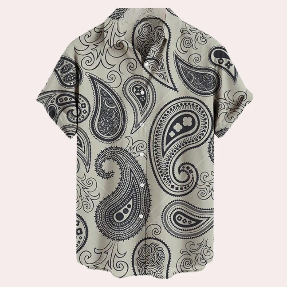Relaxed Fit Casual Short Sleeve Shirt