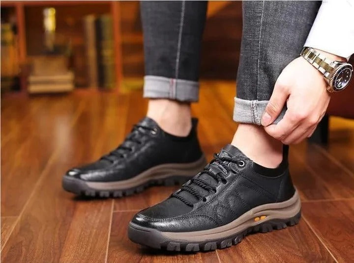 Men's Comfortable Slip On Loafers - Breathable Arch Support Shoes
