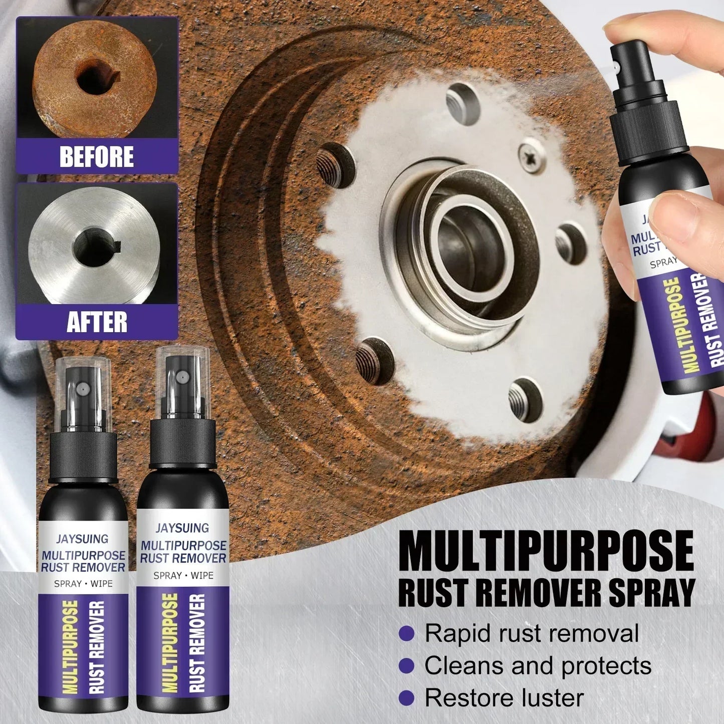 Rust Away Car Repair Spray, Stops Rust and Corrodes - Halri