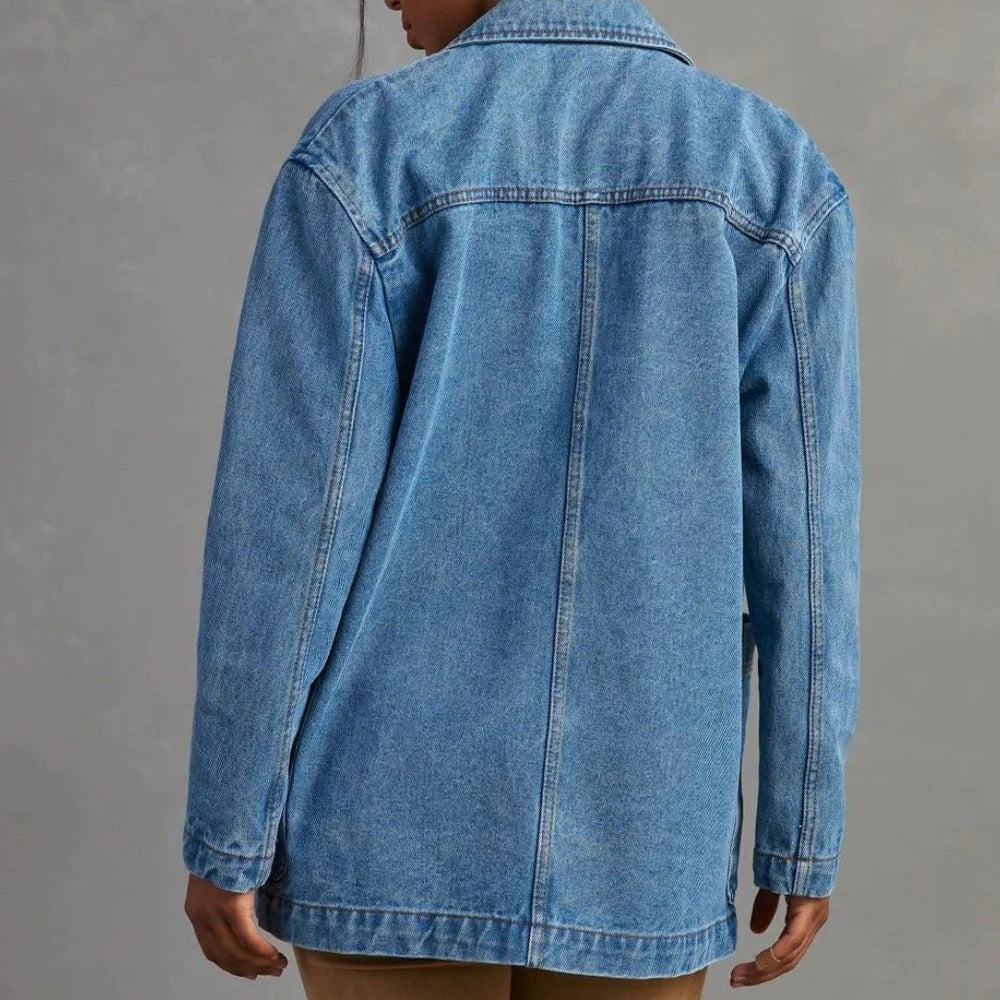Trendy Women's Slim Fit Jeans Jacket