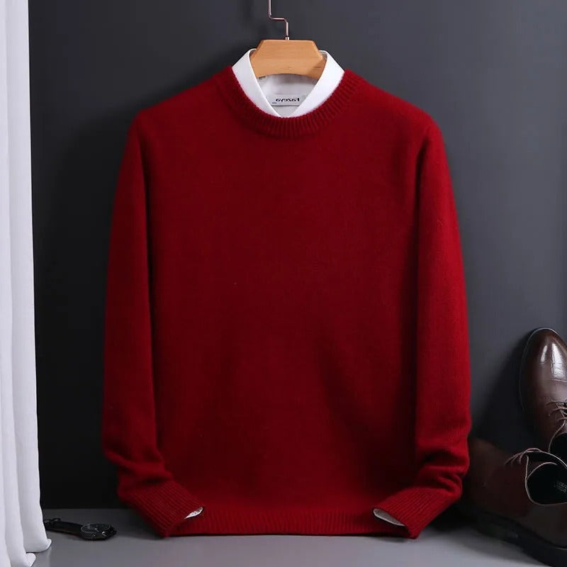 Premium Soft Men's Cashmere Pullover Sweater