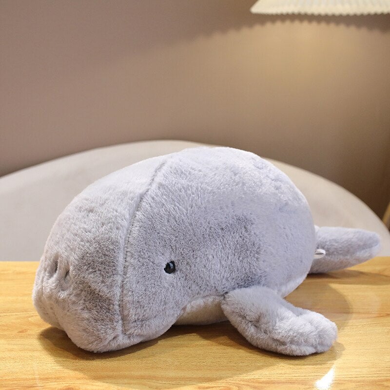 Cuddly Soft White Manatee Stuffed Animal