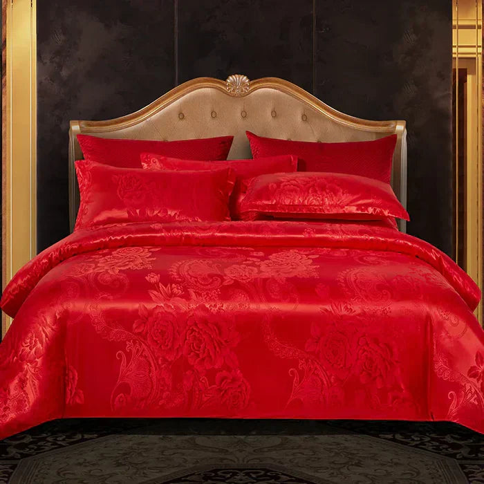 Soft Satin Bedding Duvet Cover Set