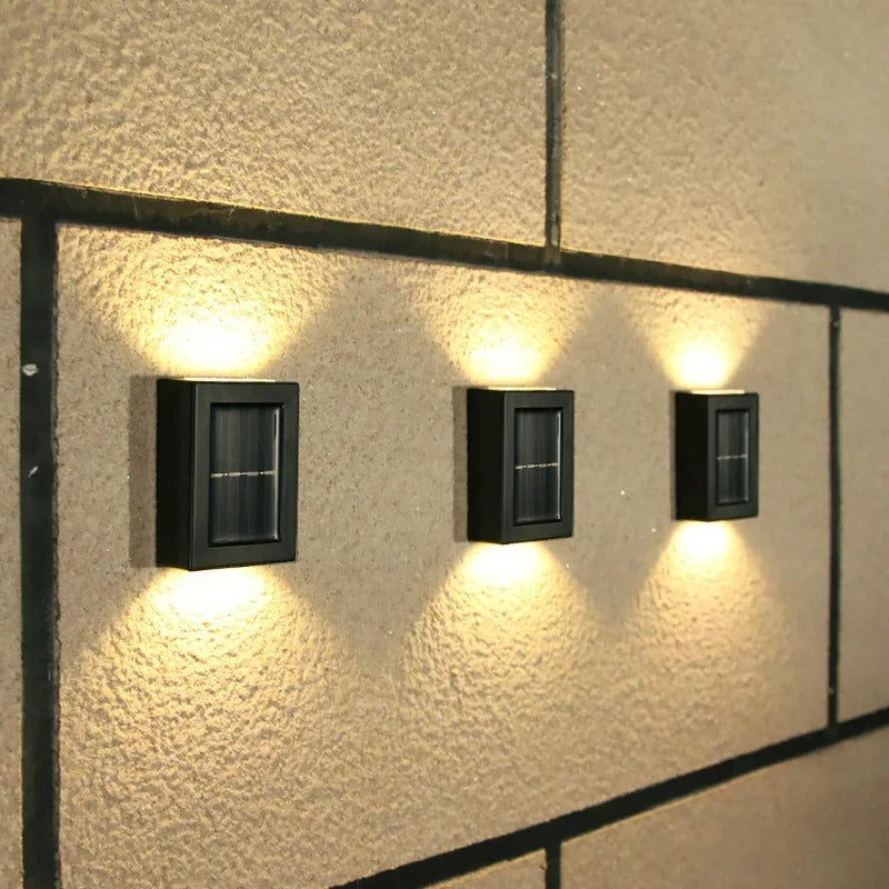 Outdoor Solar Powered Wall Lights - Wireless & Stylish - Halri