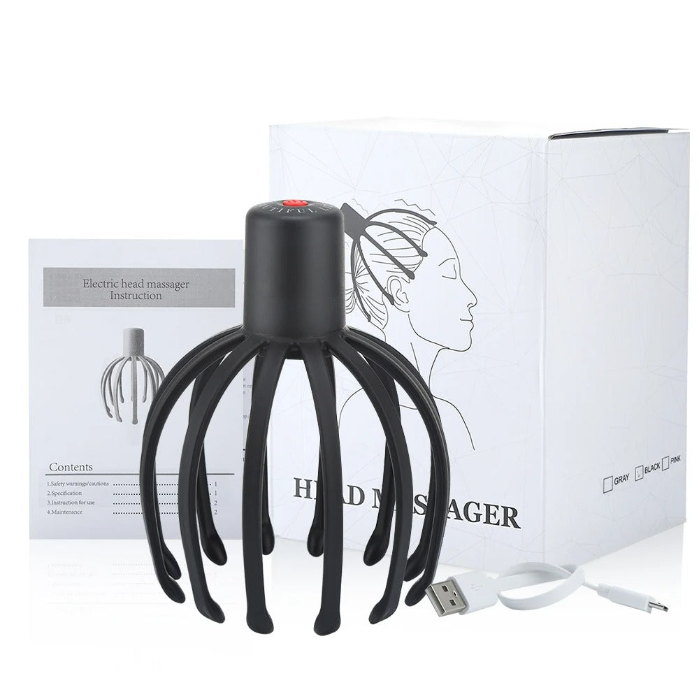Portable Handheld Head Massager for Stress Relief
