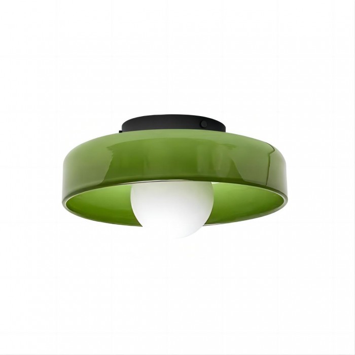 Morandi Glass Disc Orb Wall Light for Modern Interiors