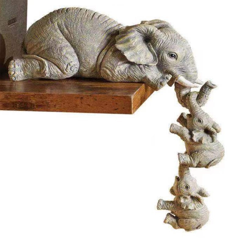 Colorful Elephant Figurine Home Decor - Halri