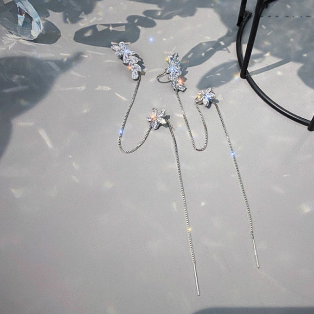 Beautiful Floral Drop Dangle Earrings - Halri