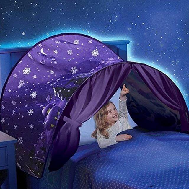 Cozy Kids Play Tent Winter Wonderland Stars