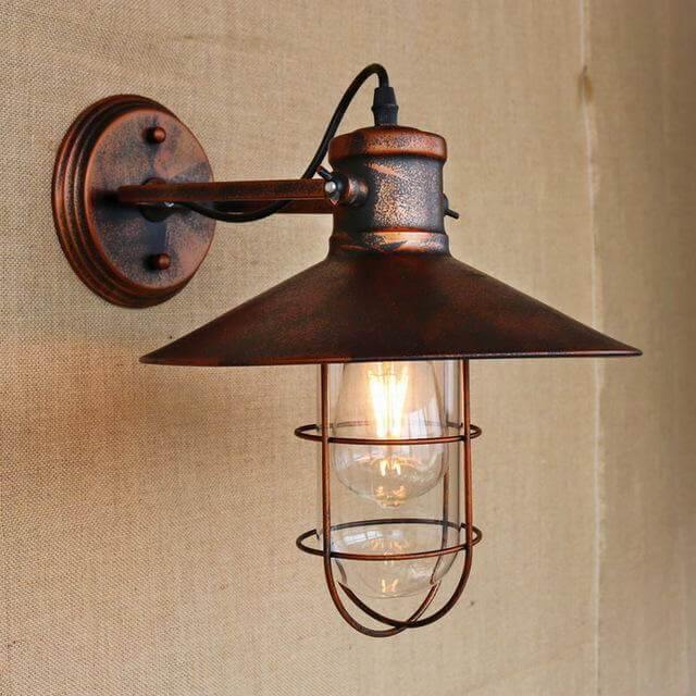 Industrial Chic Metal Wall Light Lamp