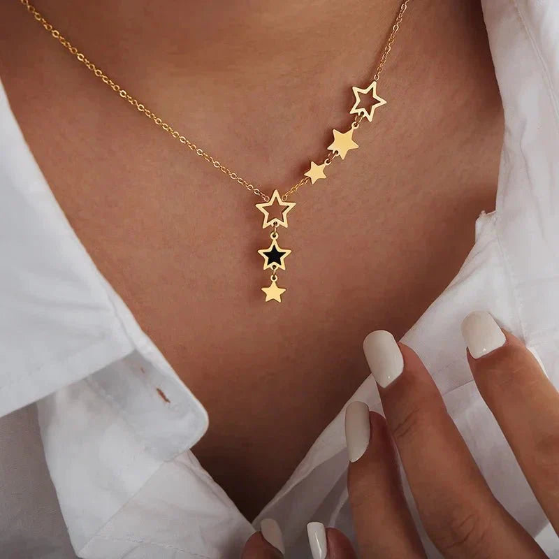 Sparkling Starry Night Sky Necklace - Halri