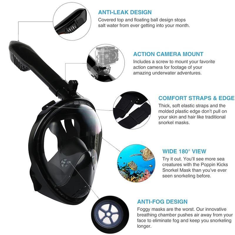 Clear Vision Scuba Dive Snorkeling Mask