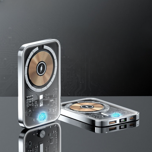 Clear Slim Portable Wireless Power Bank - Halri