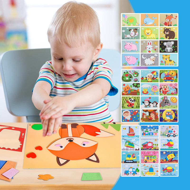 Fun DIY 3D Animal Sticker Kit - Halri