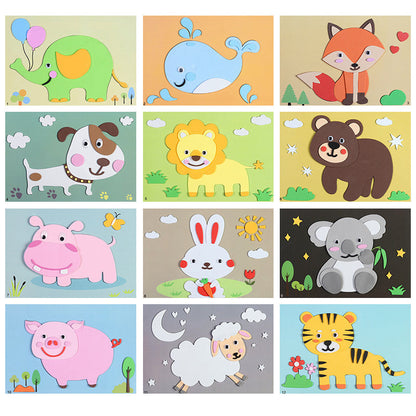 Fun DIY 3D Animal Sticker Kit