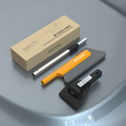 Compact 4-in-1 Car Ice Scraper and Snow Brush Set