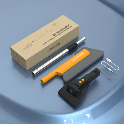 Compact 4-in-1 Car Ice Scraper and Snow Brush Set - Halri