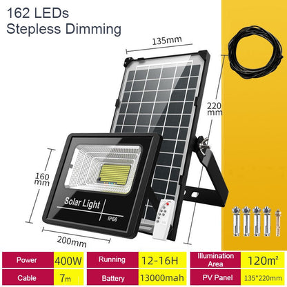 Wireless Solar Powered Garden Light with Remote