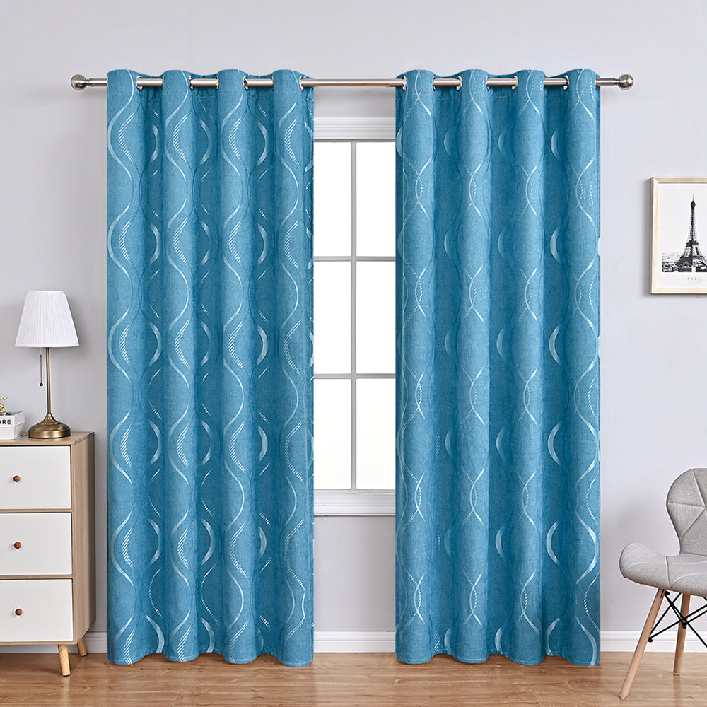 Beautiful Chenille Floral Pattern Drapes