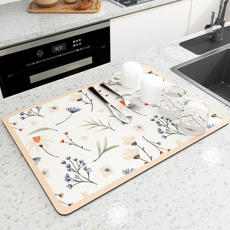 Absorbent Kitchen Counter Drying Mat