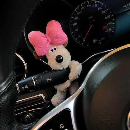 Fun Car Dog Figurine Decoration