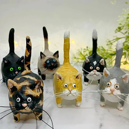 Adorable Small Cat Collectible Figurine