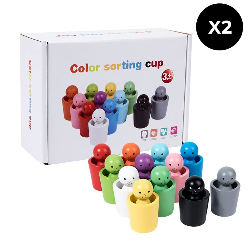 Halri | Bright Colorful Sorting Cups