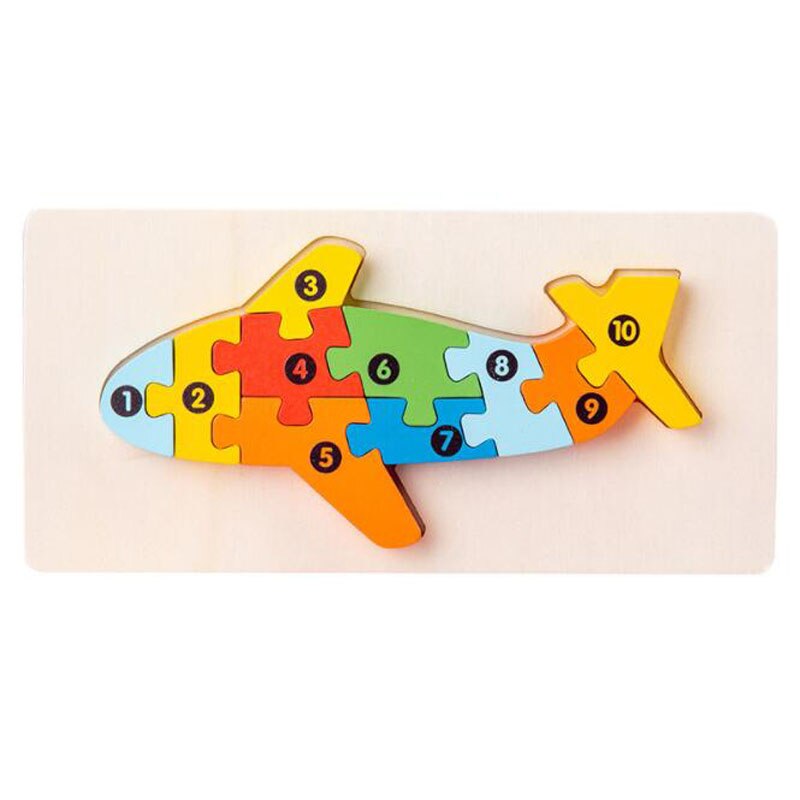 Colorful Wooden Puzzle Blocks Set for Kids