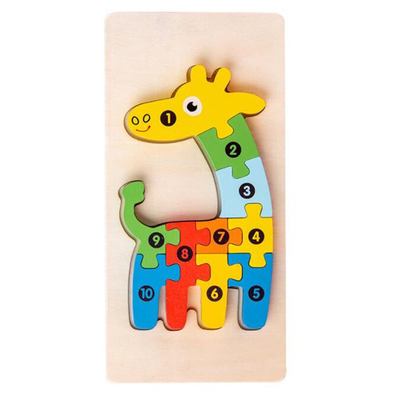 Colorful Wooden Puzzle Blocks Set for Kids