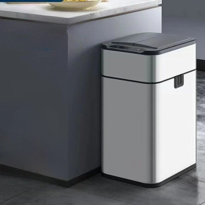 Touchless Automatic Stainless Steel Sensor Trash Can