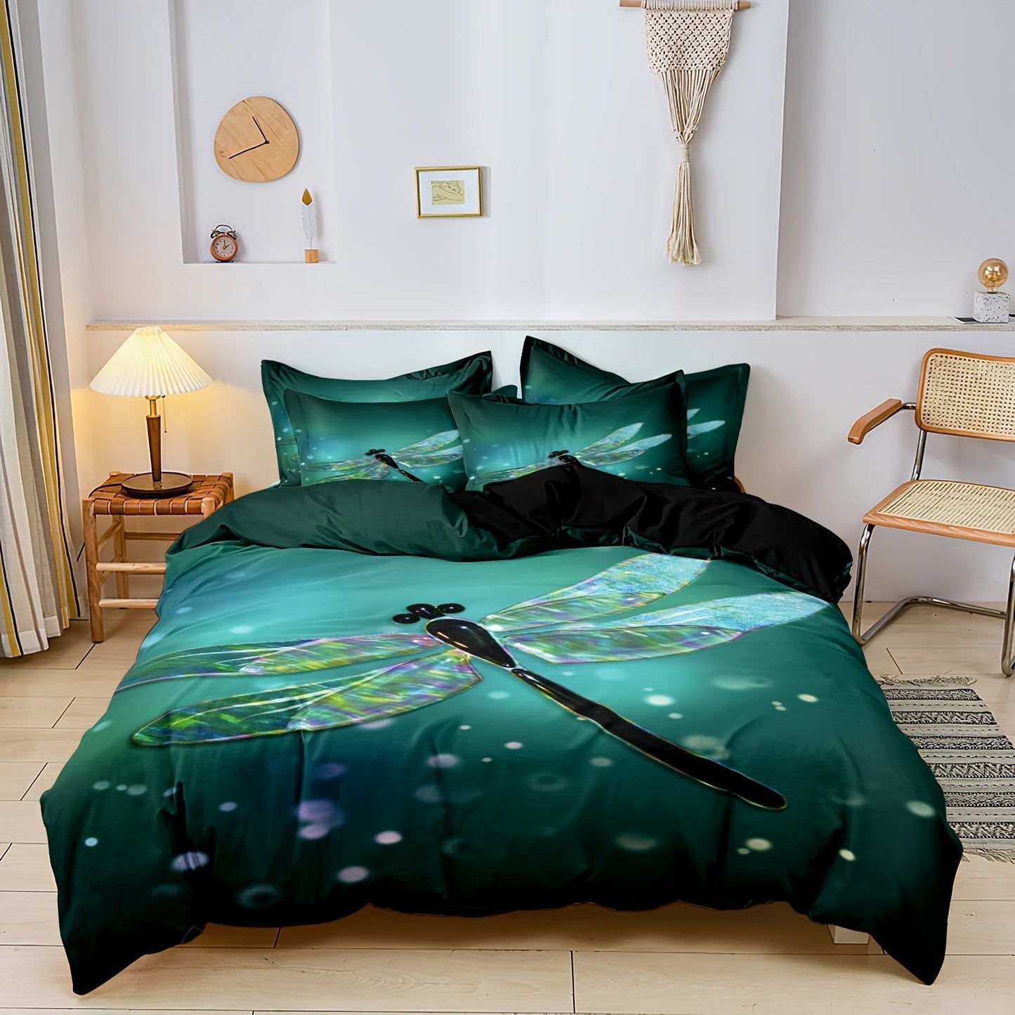 Beautiful Dragonfly Quilt Bedding Set