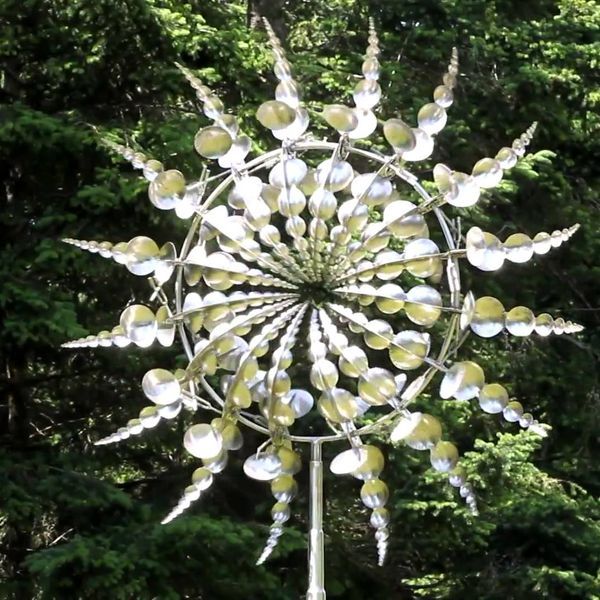 Vintage Metal Garden Windmill - Halri