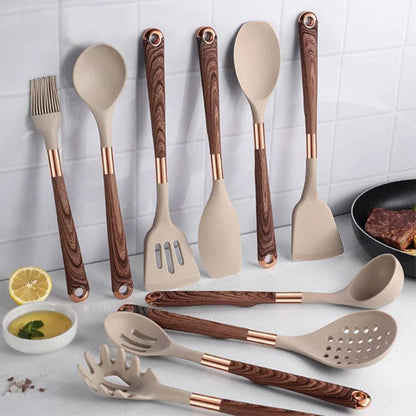Durable 10pc Kitchen Tool Set with Comfort Grip Handles - Halri