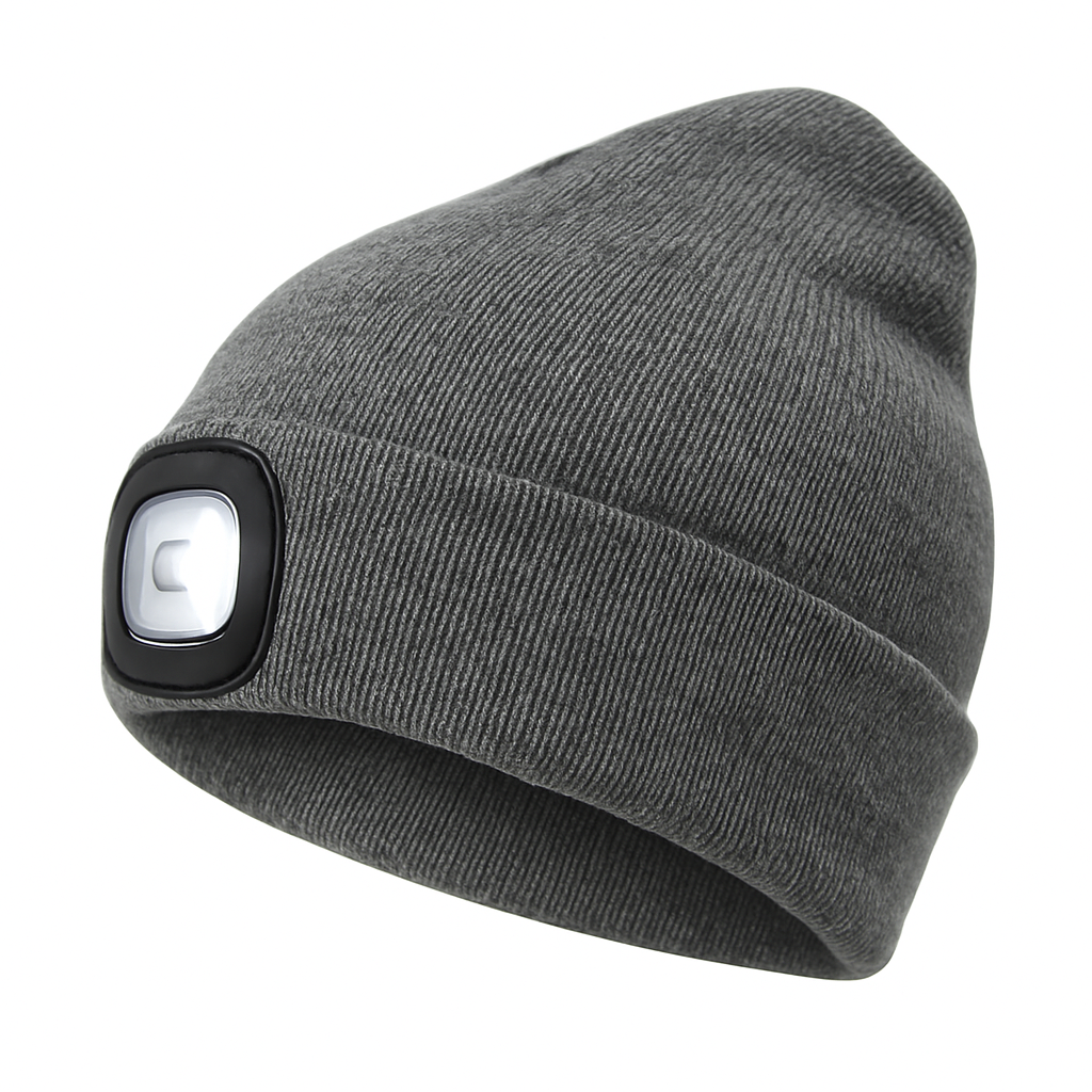 Warm Beanie Hat with Built-in LED Light - Halri