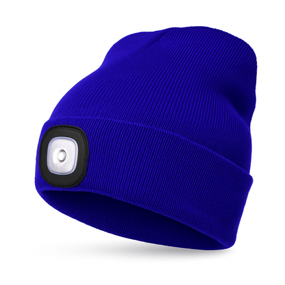 Warm Beanie Hat with Built-in LED Light