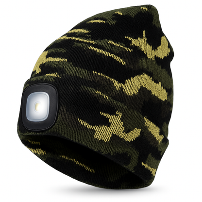 Warm Beanie Hat with Built-in LED Light