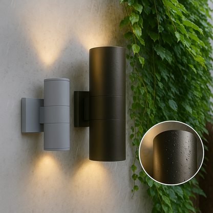 Modern Black Outside LED Wall Lighting Fixture