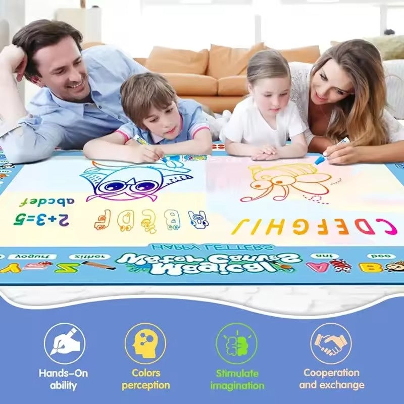 Reusable Drawing Mat for Kids with Water Activated Colors – Halri