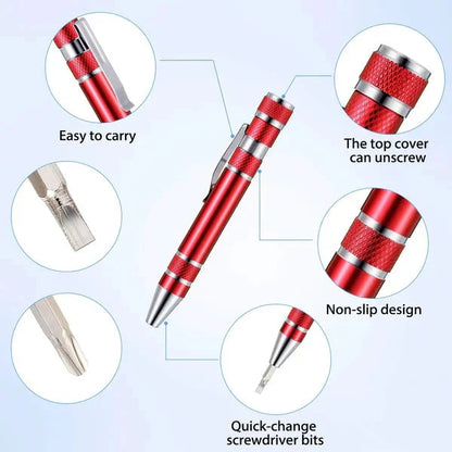 Portable 8-in-1 Multi Tool Pen