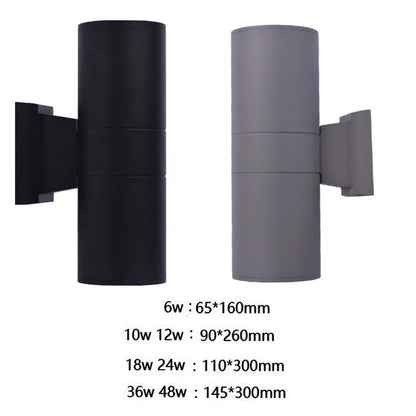 Modern Black Outside LED Wall Lighting Fixture